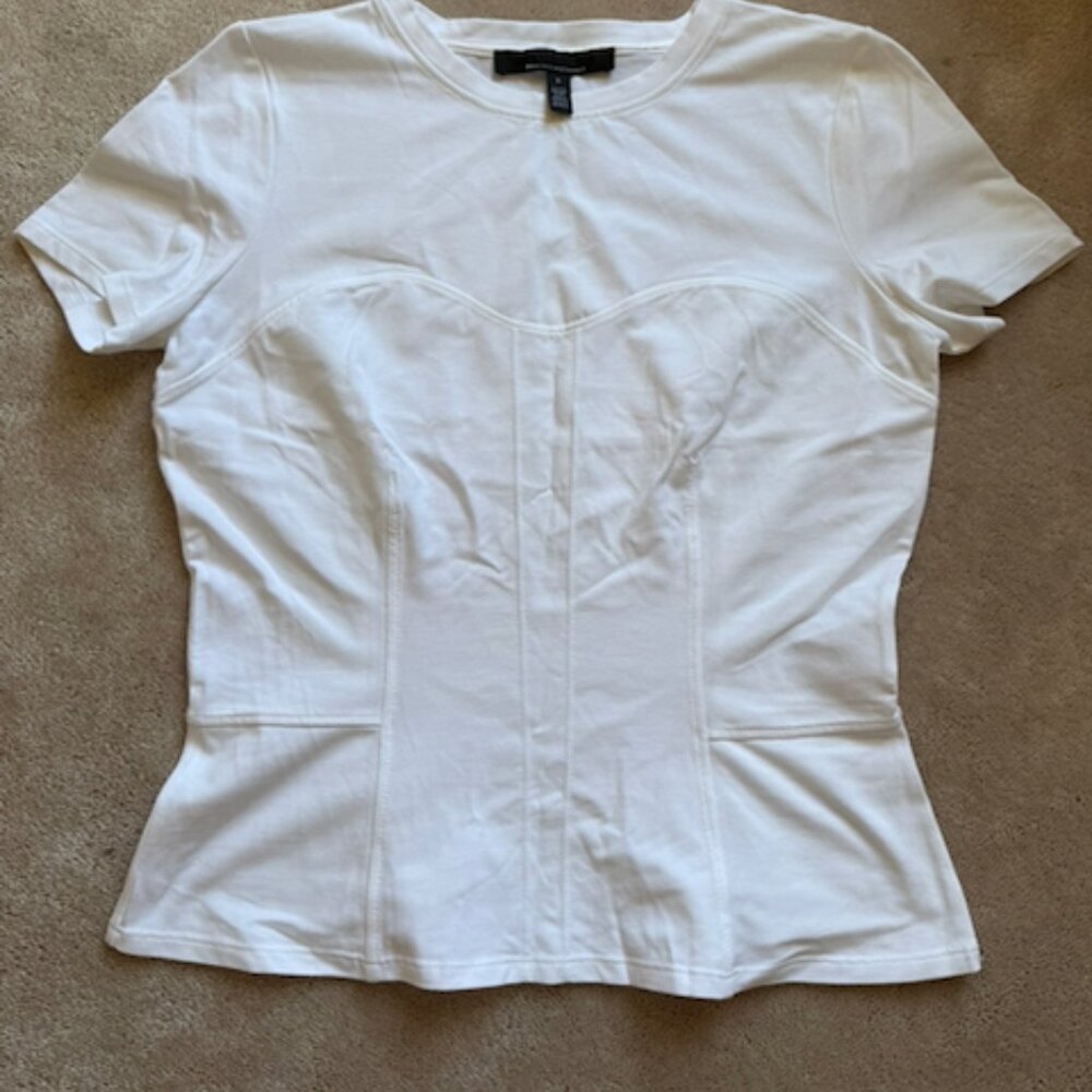 White House Black Market Peplum Tee